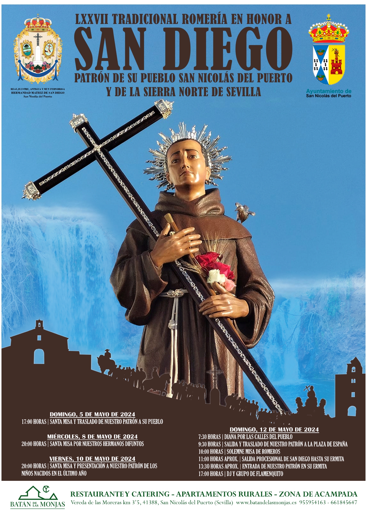 Fiestas patronales en honor de San Diego 2024 San Nicolás del Puerto